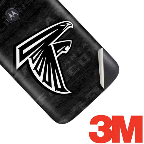 NFL Atlanta Falcons Black & White Moto E5 Play Skin